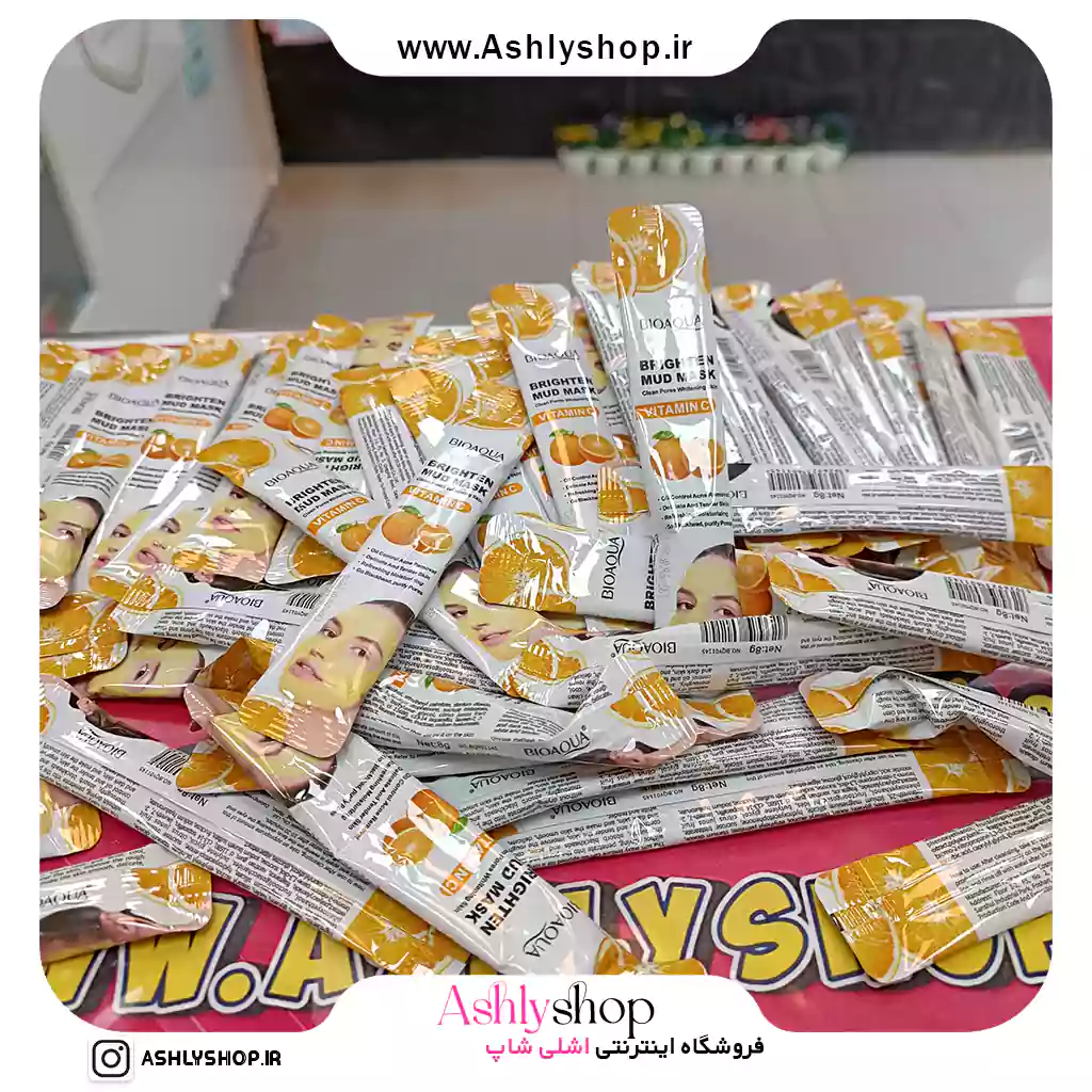 ماسک گچی ساشه ای ویتامین سی بیواکوا