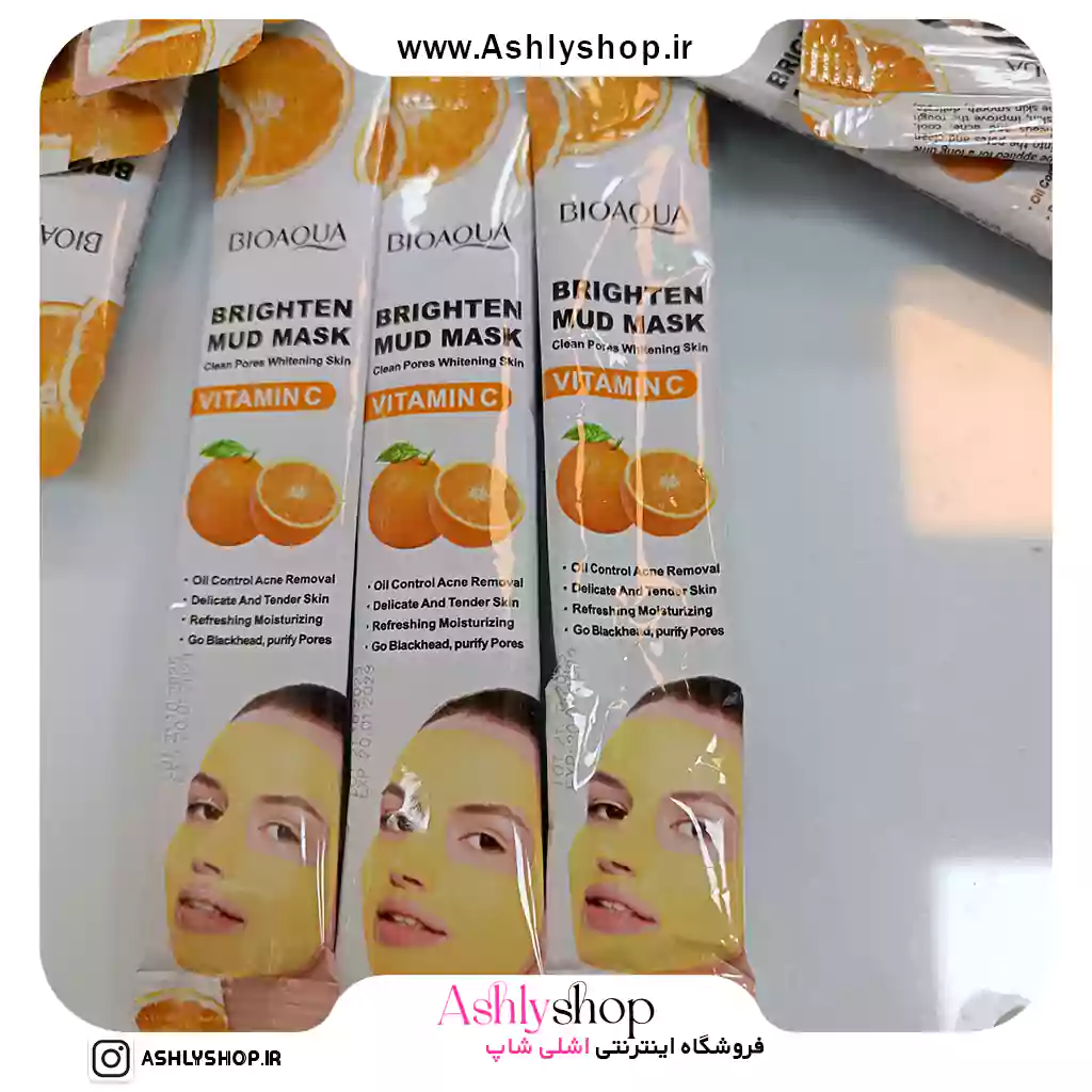 ماسک گچی ساشه ای ویتامین سی بیواکوا
