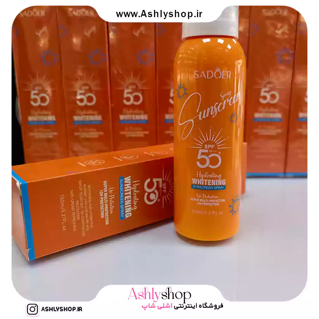 اسپری ضدآفتاب سادور سفید کننده SPF50