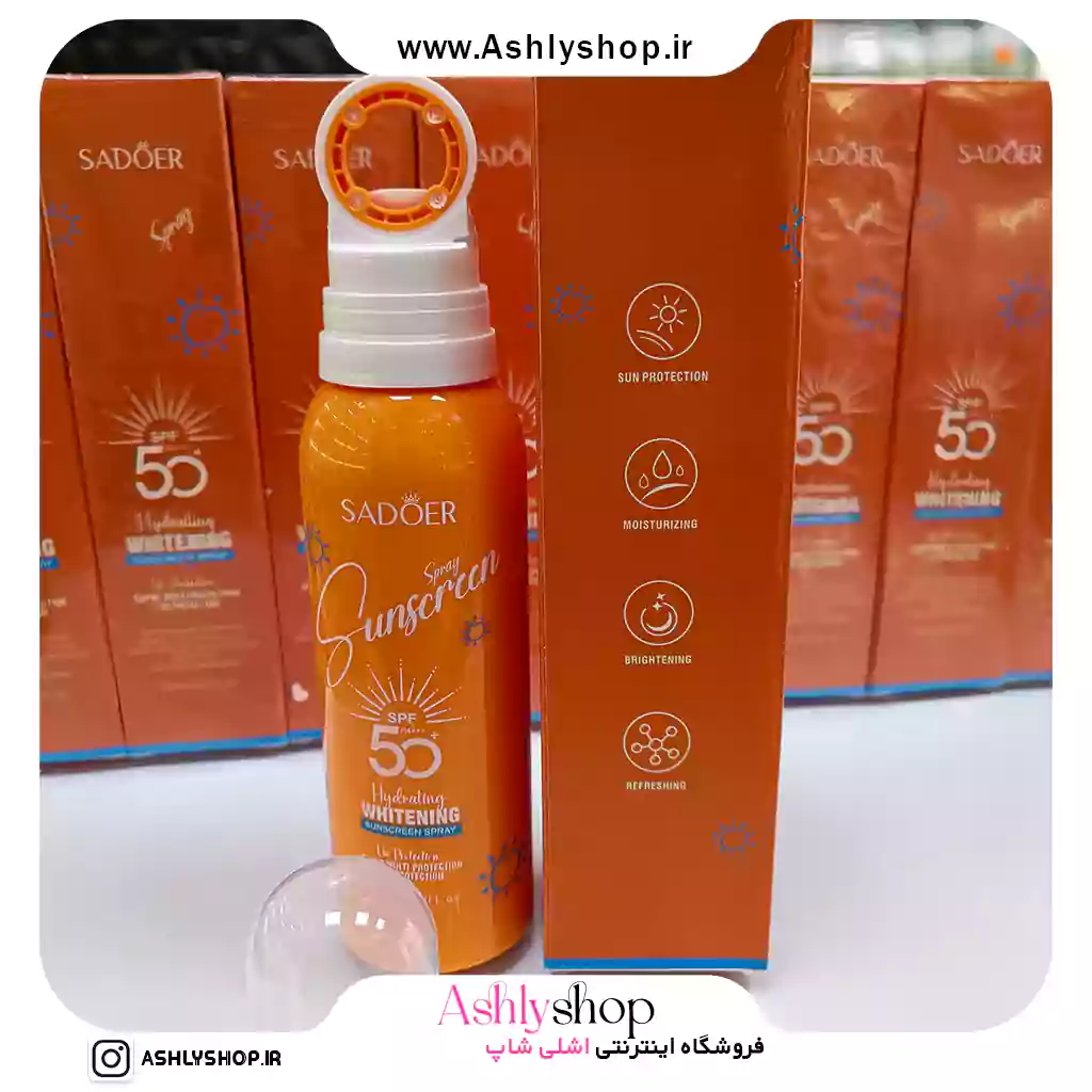 اسپری ضدآفتاب سادور سفید کننده SPF50