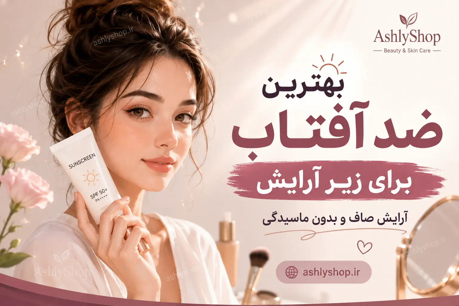 بهترین ضد آفتاب برای زیر آرایش؛ راهنمای انتخاب برای آرایش صاف و بدون ماسیدگی