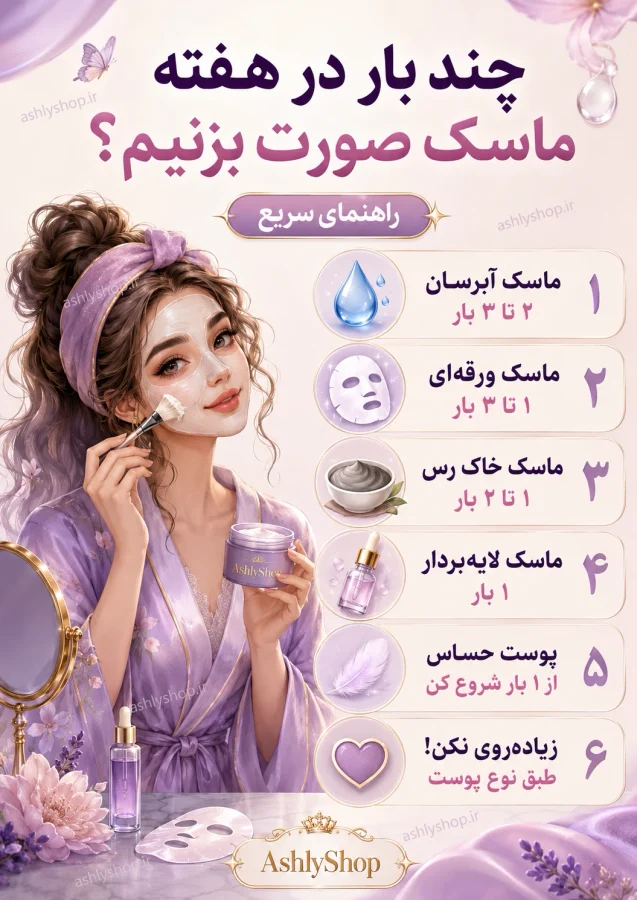 چند بار در هفته ماسک صورت بزنیم