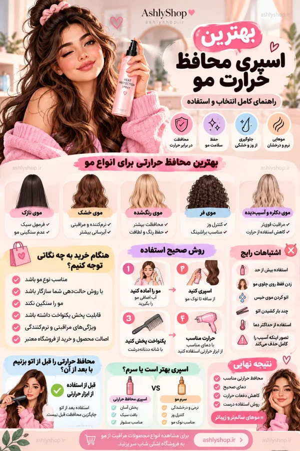 بهترین اسپری محافظ حرارت مو