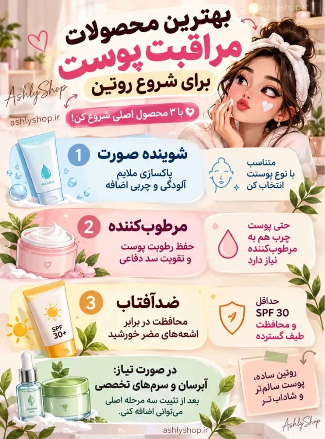 بهترین محصولات مراقبت پوست برای شروع روتین